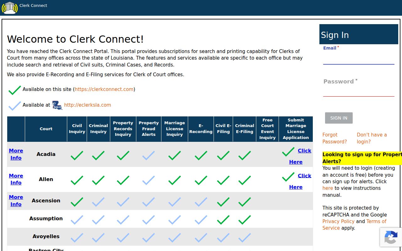 Monroe resident lookup at the Clerk Connect records portal