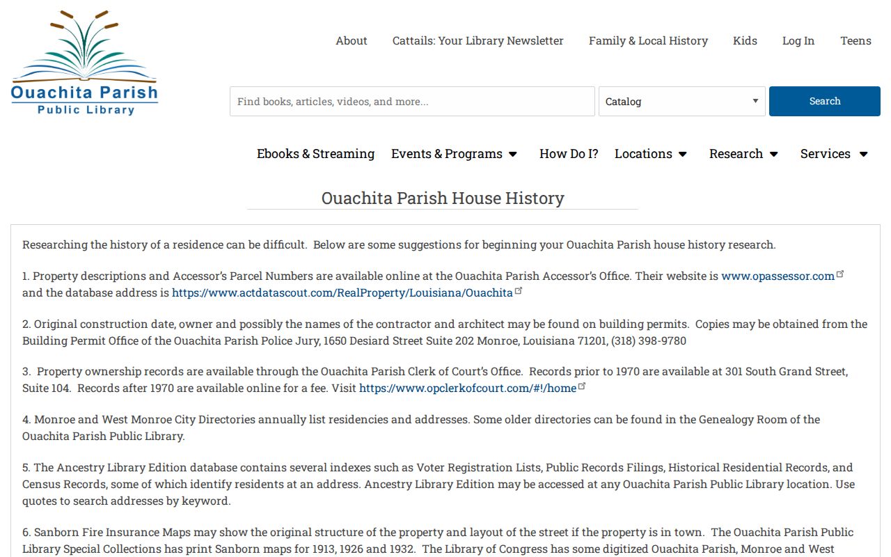 Monroe street directory house history workflow