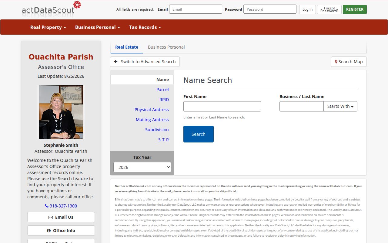 Monroe street directory parcel and address search